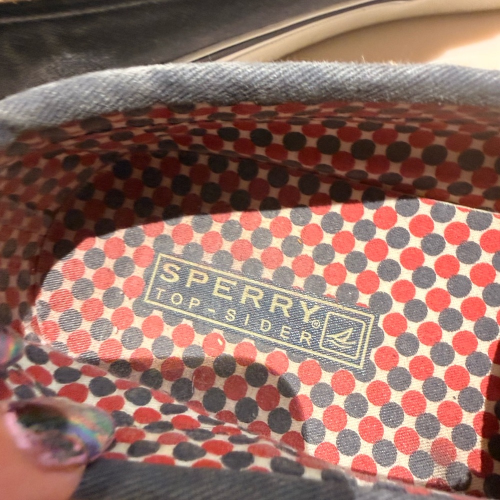Sperry Top-Sider Blue Canvas Boat Shoes Women’s 6.5 - Picture 4 of 11